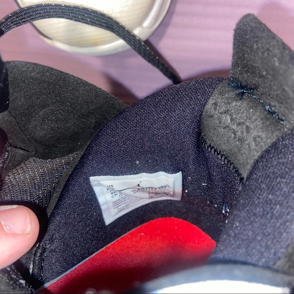 Nike Youth Air Jordan XXXIV GS White Black Red Size 5Y BQ3384 100 - Picture 11 of 16